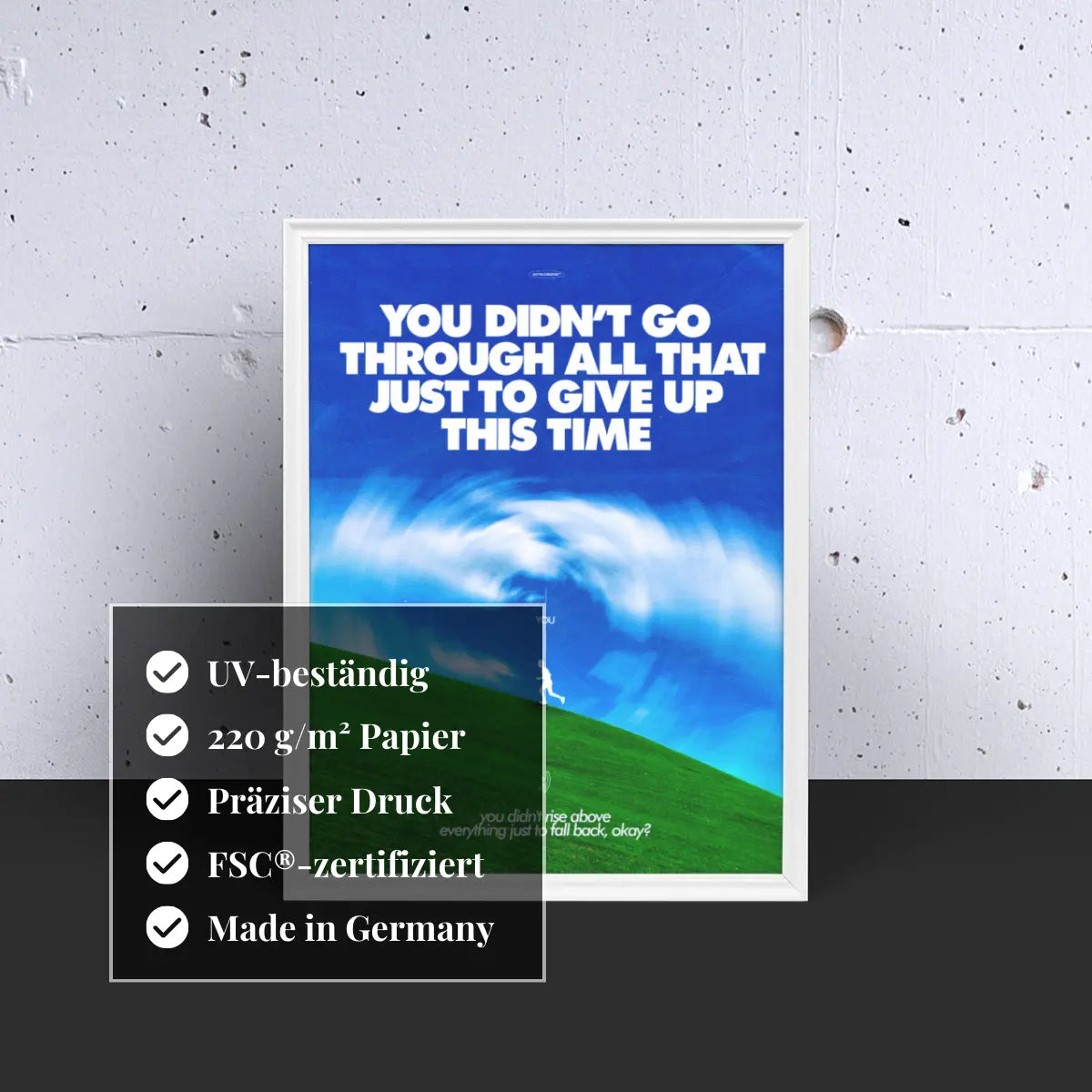 Don't Give Up Poster
