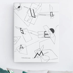 Architecture Fonts Leinwand