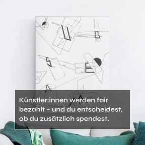 Architecture Fonts Leinwand