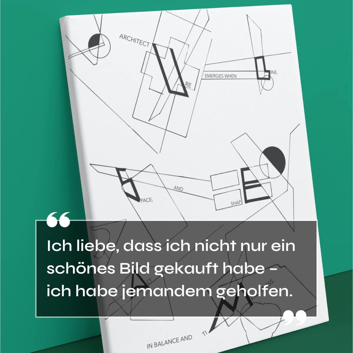 Architecture Fonts Leinwand