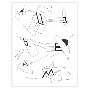 Architecture Fonts Leinwand