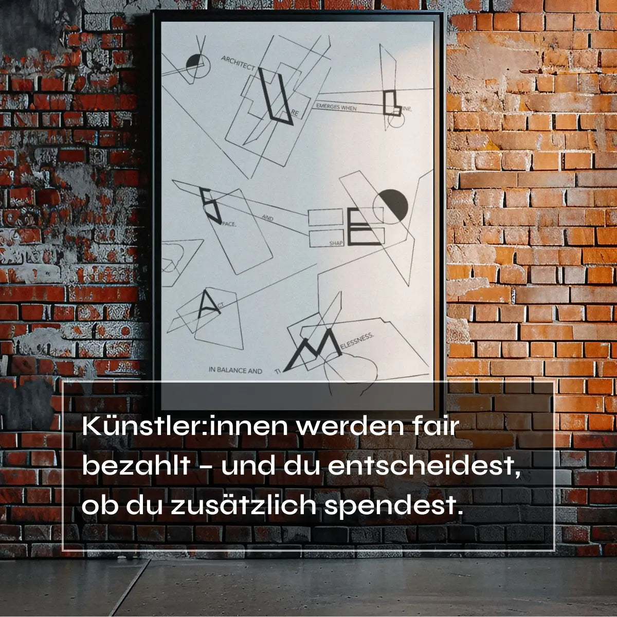 Architecture Fonts Poster