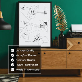 Architecture Fonts Poster